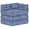 vidaXL Pouf modulaire Indigo Tissu