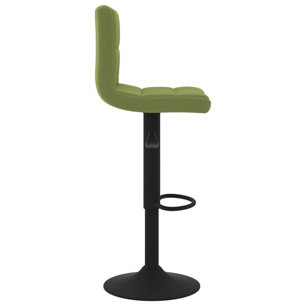 vidaXL Tabouret de bar Vert clair Velours