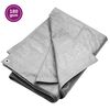 vidaXL B&acirc;che 180 g/m&sup2; 6x12 m Gris PEHD