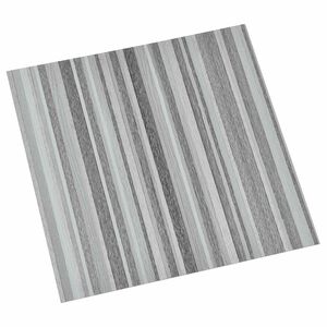 vidaXL Lattes de rev&ecirc;tement de sol autocollantes Gris et Noir