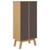 vidaXL Armoire &agrave; chaussures OLDEN marron 55x35x120 cm bois pin massif