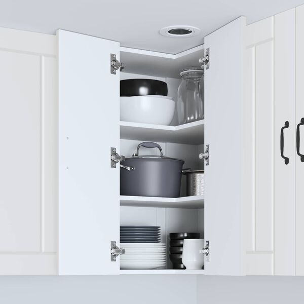 vidaXL Armoire de cuisine Lucca Blanc 57 x 57 x 80 cm