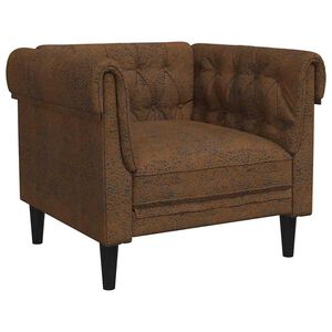 vidaXL Canapé Marron 78,5 x 74,5 x 74,5 cm Polyester