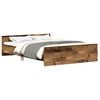 vidaXL Cadre de lit sans matelas vieux bois 150x200 cm bois ing&eacute;nierie