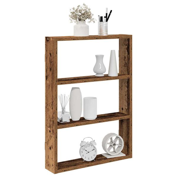 vidaXL &Eacute;tag&egrave;re murale vieux bois 43x9x60 cm bois d'ing&eacute;nierie