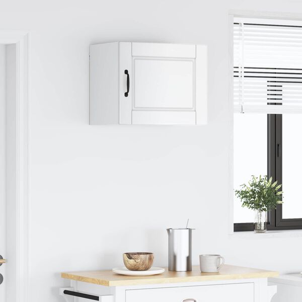 vidaXL Armoire de cuisine avec &eacute;tag&egrave;re Blanc brillant 50 x 31 x 40 cm