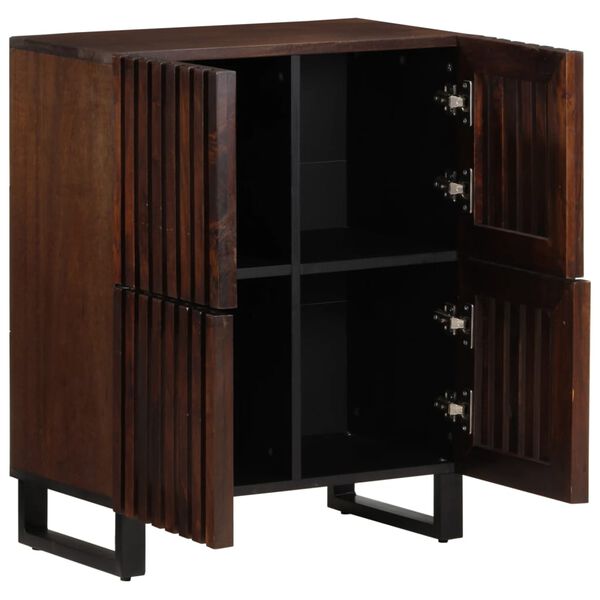 vidaXL Buffet marron 60x34x75 cm bois massif de manguier