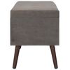 vidaXL Tabourets de rangement lot de 3 Gris Velours