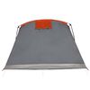 vidaXL Tente familiale tunnel 8 personnes gris et orange imperm&eacute;able