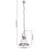 vidaXL Lampe suspendue 35x35x152 cm aluminium