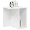 vidaXL Table d'appoint Blanc 37 x 32 x 40 cm Bois d'ing&eacute;nierie
