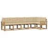 vidaXL Ensemble de canap&eacute;s d'ext&eacute;rieur 6 pc Blanc et Beige