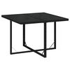 vidaXL Ensemble à manger de jardin coussins 9pcs Résine tressée Noir