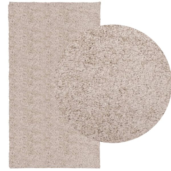 vidaXL Tapis shaggy PAMPLONA poils longs moderne beige 60x110 cm