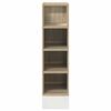 vidaXL Armoire basse "Riga" ch&ecirc;ne sonoma 20x44,5x81,5 cm