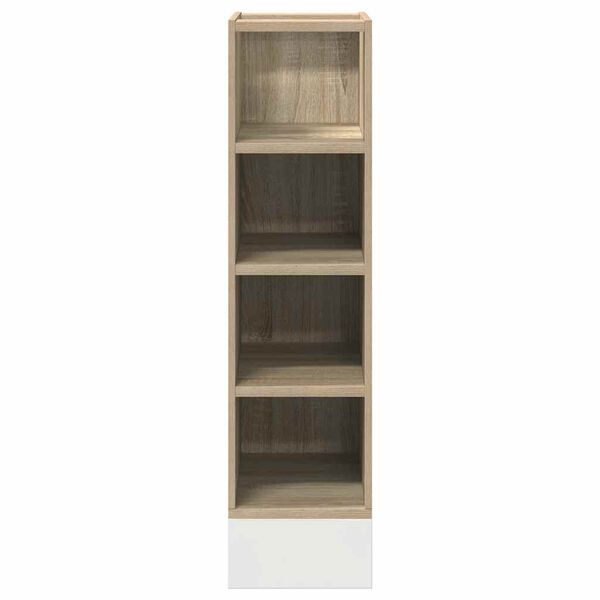 vidaXL Armoire basse "Riga" ch&ecirc;ne sonoma 20x44,5x81,5 cm
