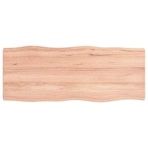 vidaXL Dessus de table bois massif trait&eacute; bordure assortie