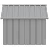 vidaXL Niche pour chien Gris 116,5x103x81,5 cm Acier galvanis&eacute;