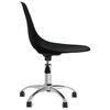 vidaXL Chaise de bureau pivotante Noir PP