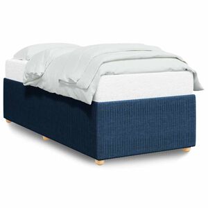 vidaXL Cadre de lit sans matelas bleu 80x200 cm tissu