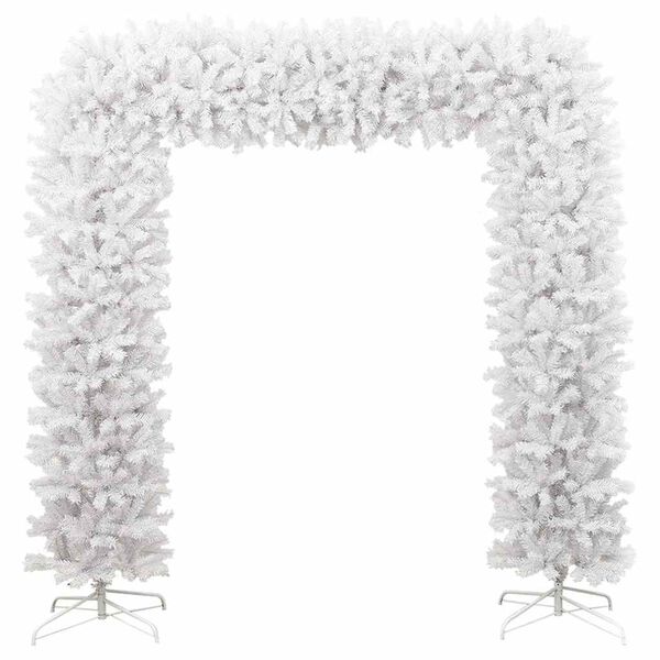 vidaXL Arche d'arbre de Noël Blanc 240 cm