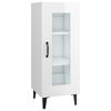 vidaXL Buffet Blanc brillant 34,5x34x90 cm Bois d'ing&eacute;nierie