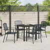 vidaXL Ensemble de salle &agrave; manger pour jardin 5 pcs Anthracite
