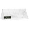 vidaXL Cage pour lapins Argent 215 x 100 x 85 cm Acier galvanisé