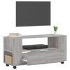 vidaXL Meuble TV sonoma gris 102x34,5x43 cm bois d'ingénierie