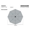 Madison Parasol de jardin Paros II Luxe 300 cm vert sauge