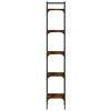 vidaXL Biblioth&egrave;que 5 niveaux ch&ecirc;ne fum&eacute; 35x30x174cm bois d'ing&eacute;nierie