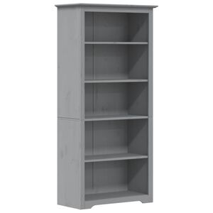 vidaXL Biblioth&egrave;que BODO gris 82x40x173 cm bois pin massif 5 niveaux