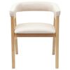 vidaXL Chaises de salle &agrave; manger 2 pcs Naturel 54 x 57 x 73 cm