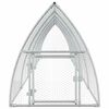 vidaXL Cage pour poules argenté 600x105x120 cm acier galvanisé