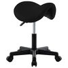 vidaXL Tabouret de travail Noir Similicuir