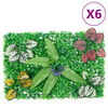 &nbsp;vidaXL Cl&ocirc;ture &agrave; plantes artificielles 6 pcs vert 40x60 cm