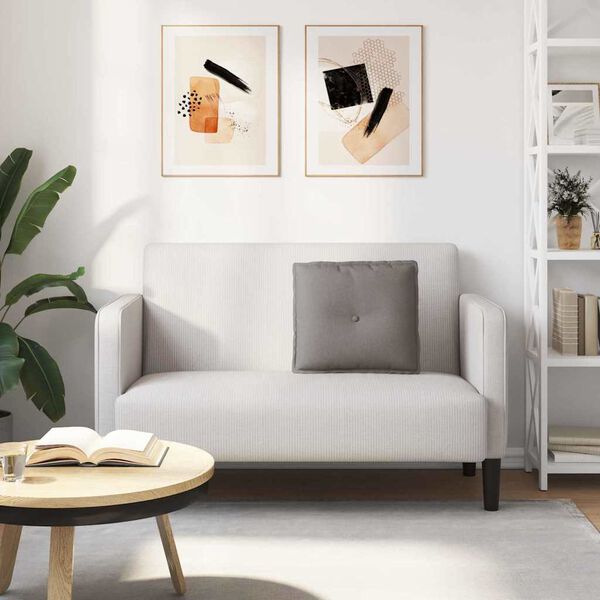 vidaXL Coussin de Dos Taupe 50 x 19 x 45 cm tissu