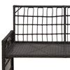 vidaXL Banc ext&eacute;rieur Uni Noir et Gris fonc&eacute; 116 x 55 x 82 cm