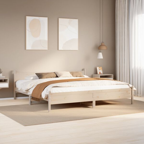 vidaXL Cadre de lit sans matelas 180x200 cm bois massif de pin