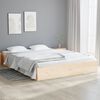 vidaXL Cadre de lit sans matelas bois massif 140x190 cm
