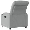 vidaXL Fauteuil inclinable &eacute;lectrique Gris clair Tissu