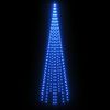 vidaXL Sapin de Noël sur mât de drapeau 310 LED Bleues 300 cm