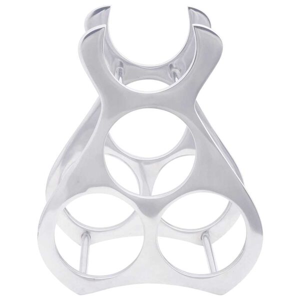 vidaXL &Eacute;tag&egrave;re &agrave; vin Argent&eacute; 23 x 14 x 28 cm Aluminium