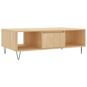 vidaXL Table basse ch&ecirc;ne sonoma 104x60x35 cm bois d'ing&eacute;nierie