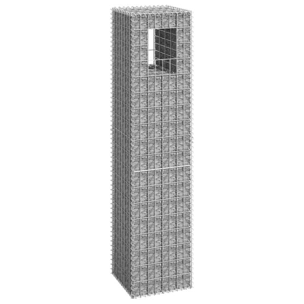 vidaXL Poteau &agrave; panier de gabion 40x40x180 cm Fer