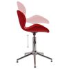 vidaXL Chaises &agrave; manger pivotantes lot de 4 rouge bordeaux velours