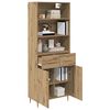 vidaXL Haut Armoire avec tiroir Ch&ecirc;ne artisanal 69,5 x 34 x 180 cm