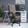 vidaXL Fauteuil inclinable de bureau Taupe Tissu