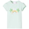 T-shirt pour enfants menthe clair 116