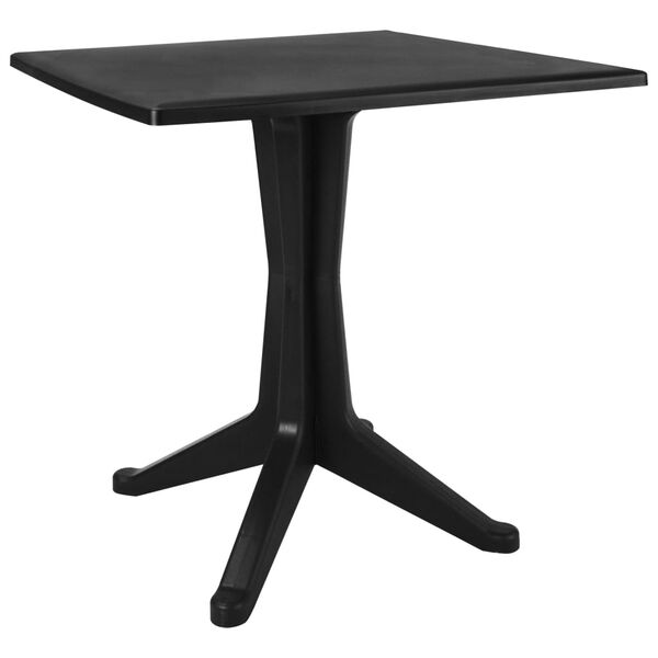 vidaXL Table de jardin Anthracite 70x70x71,7 cm Plastique